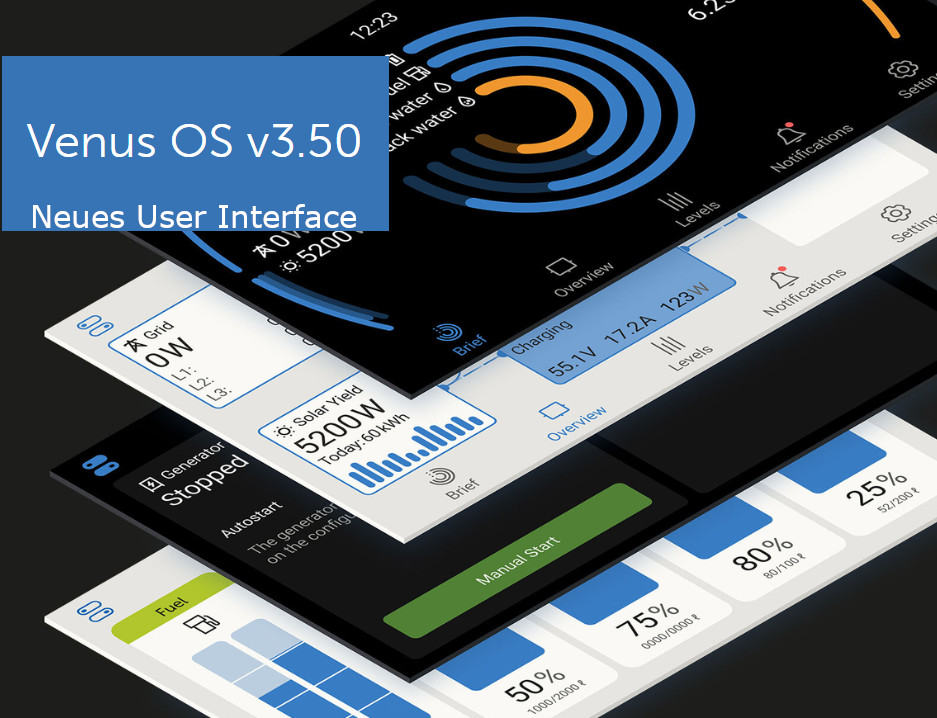 Venus OS New User Interface