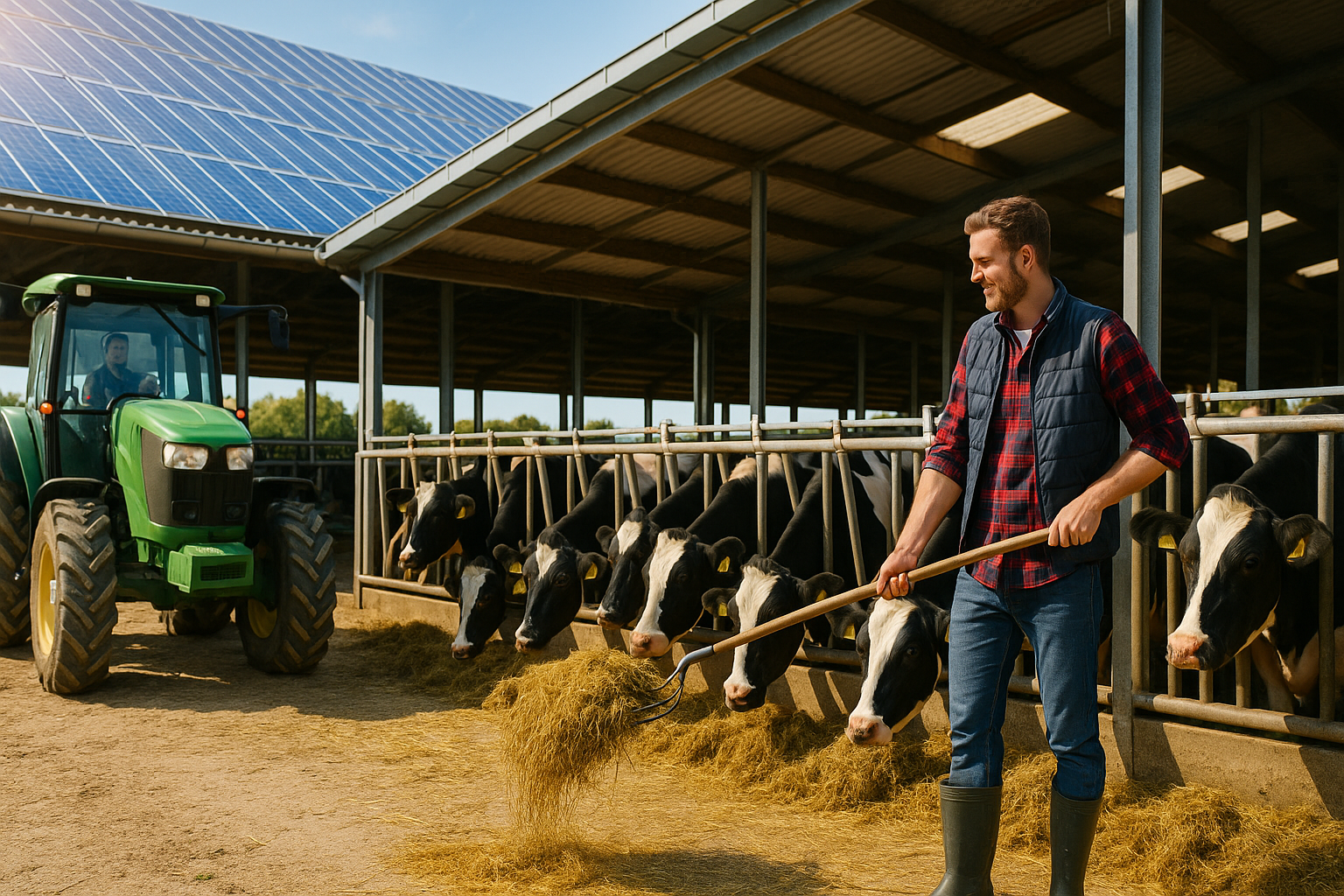 Solaranlage auf Feld